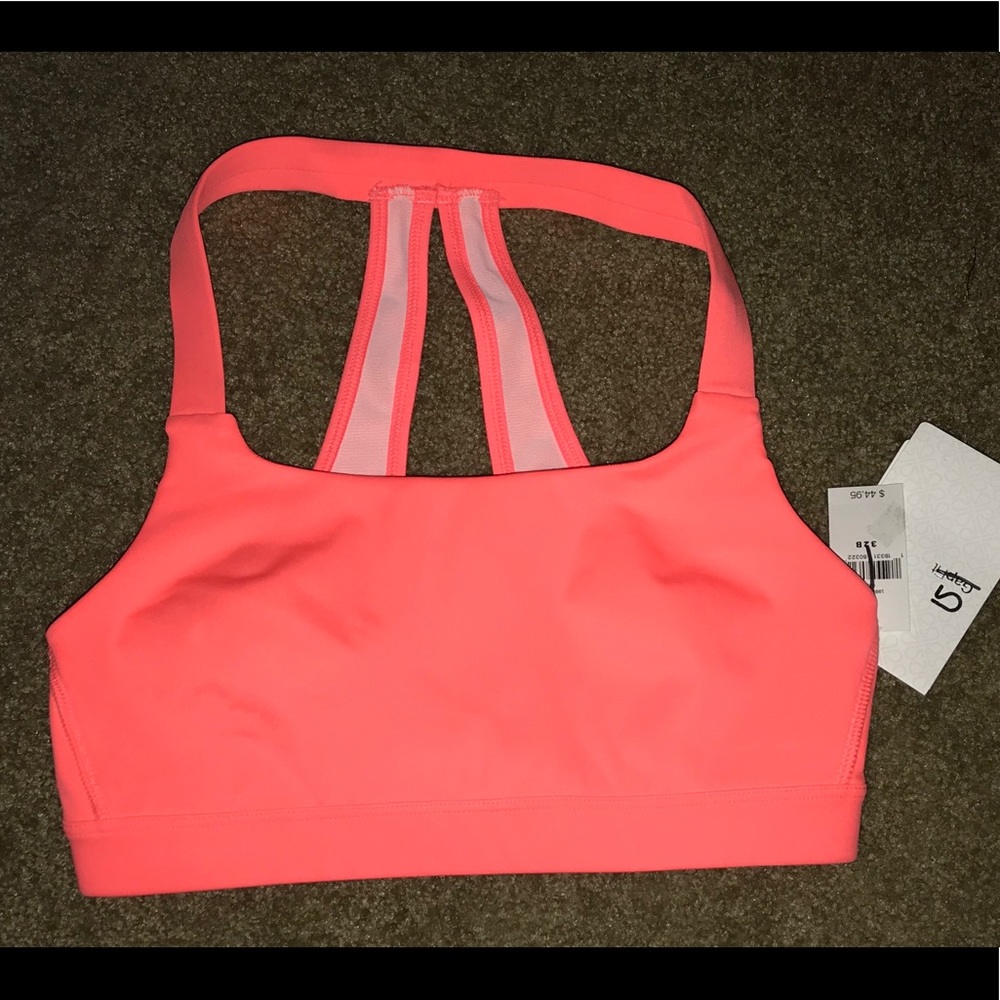 Gap Fit sports bra 32B NWT beautiful coral color